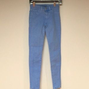 J brand bright blue skinny jeans